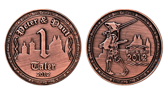 Mittelaltermarkt Münze aus Kupfer