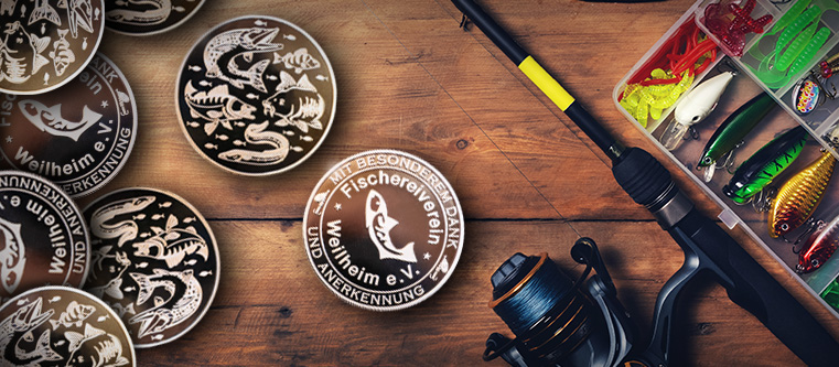 Münzen des Fischereivereins Weilheim
