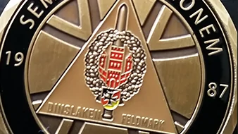 Detailansicht des Reservistencoin. Ein Bundeswehr Coin der Reserve
