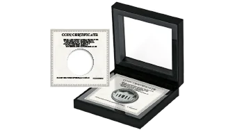 V19 Objektrahmen für eine Münze mit Zertifikat-Inlay