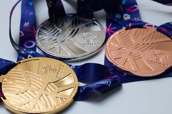 EuroBasket 2022 Basketballmedaillen für die Sportler