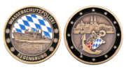 Individuell gestalteter Polizeicoin für Beamte der Wasserschutzpolizei in Bayern