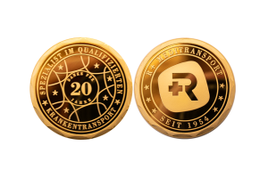 Goldmünze Meditransport Jubiläum