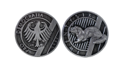 Pro Democratia Münze 2022 mit Prägung eines deutschen Adlers und Twentysix - Otter 