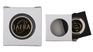 V5 Acrylcuo mit Pappbox für Münzen bis max. 55mm Durchmesser