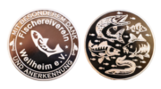 Silberne Fischereimünze, Anglermünze für Vereinsmitglieder