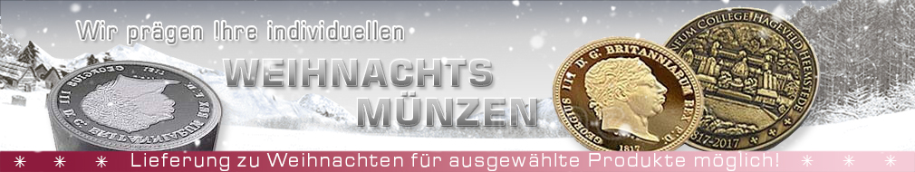 Wir prägen Ihre individuellen weinachts münzen