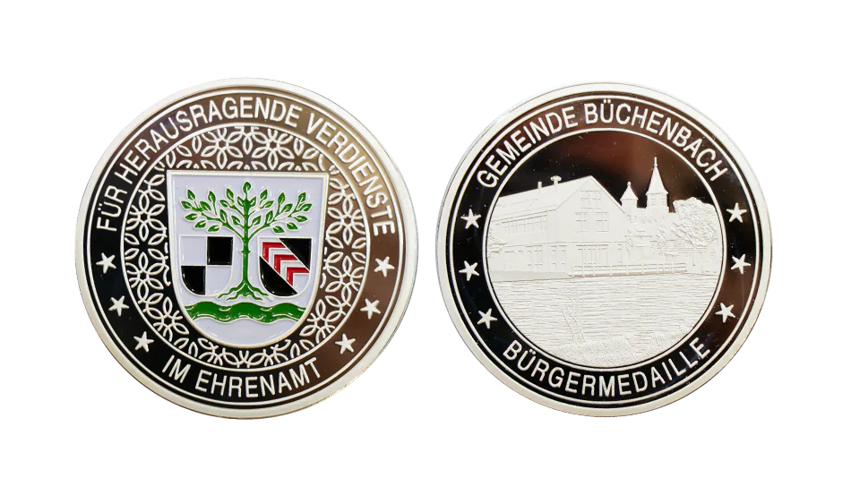 Silbermünzen selbst gestalten mit Logo, exklusivem Finish und Emaillefarben