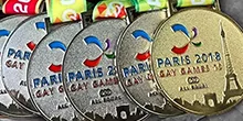 Teilnehmermedaillen der Gay Games 2018, Paris